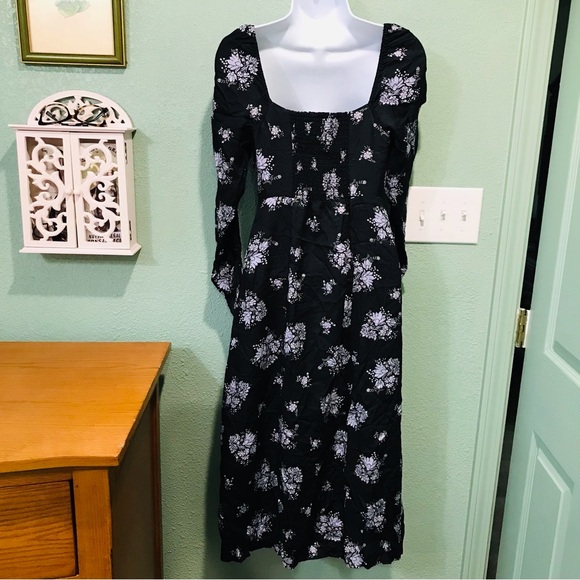 Anthropologie Maeve Hedy Floral Midi Dress Size US 0P - Picture 7 of 15